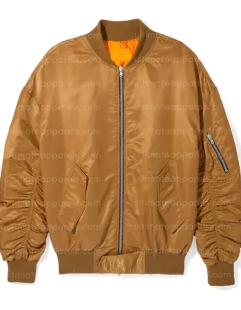 Justin Bieber Brown Spring Bomber Jacket