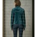 The Serenity Teal Velvet-Suede Tassel Jacket