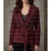 The Bordeaux Wrap Burgundy Wine Fringe Suede Jacket