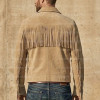 The Dustbowl Minimalist Tassel Suede Tan Jacket The Dustbowl Minimalist Tassel Suede Tan Jacket