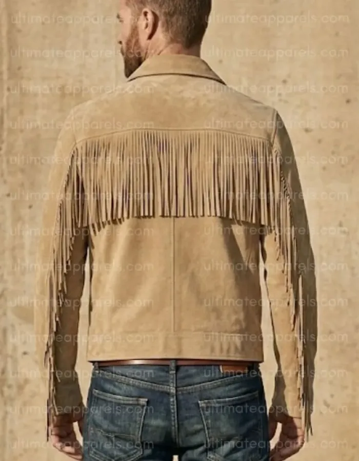 The Dustbowl Minimalist Tassel Suede Tan Jacket