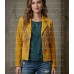 Women's The Marigold Mustard Suede Boho-Tassel Jacket