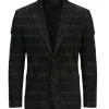 The Midnight Black Suede Fringe Blazer The Midnight Black Suede Fringe Blazer