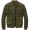 The Outpost Olive Green Suede Fringe Utility Jacket