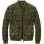 The Outpost Olive Green Suede Fringe Utility Jacket