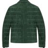 The Sherwood Forest Green Suede V-Fringe Jacket The Sherwood Forest Green Suede V-Fringe Jacket
