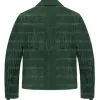 The Sherwood Forest Green Suede V-Fringe Jacket