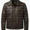 Walking Tall Dwayne Johnson Chris Vaughn Brown Leather Jacket Walking Tall Dwayne Johnson Chris Vaughn Brown Leather Jacket