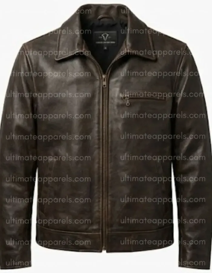 Walking Tall Dwayne Johnson Chris Vaughn Brown Leather Jacket Walking Tall Dwayne Johnson Chris Vaughn Brown Leather Jacket