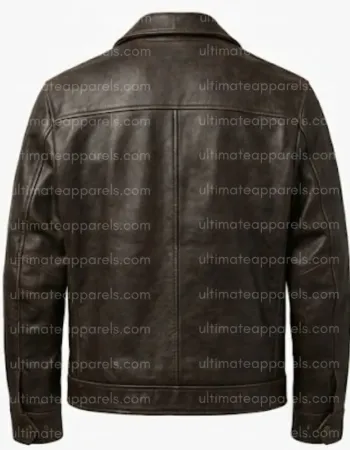 Walking Tall Dwayne Johnson Chris Vaughn Brown Leather Jacket