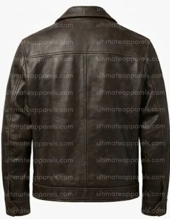 Walking Tall Dwayne Johnson Chris Vaughn Brown Leather Jacket Walking Tall Dwayne Johnson Chris Vaughn Brown Leather Jacket