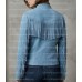 The Zenith Women's Sky Blue Suede Streamlined Fringe Jacket