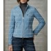 The Zenith Women's Sky Blue Suede Streamlined Fringe Jacket