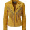 Women's The Marigold Mustard Suede Boho-Tassel Jacket