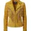 Women's The Marigold Mustard Suede Boho-Tassel Jacket