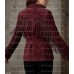 The Bordeaux Wrap Burgundy Wine Fringe Suede Jacket