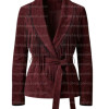 The Bordeaux Wrap Burgundy Wine Fringe Suede Jacket The Bordeaux Wrap Burgundy Wine Fringe Suede Jacket