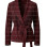 The Bordeaux Wrap Burgundy Wine Fringe Suede Jacket