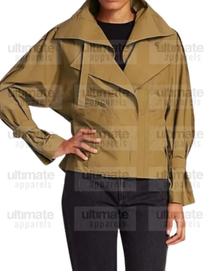9-1-1 S04 Angela Bassett (Athena Grant) Green Cotton Jacket 9-1-1 S04 Angela Bassett (Athena Grant) Green Cotton Jacket