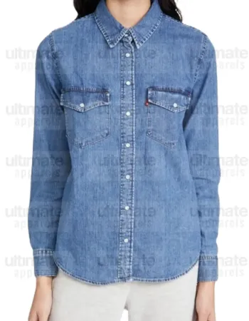 Midnight Mass Annabeth Gish (Sarah Gunning) Denim Jacket