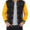Men's Black and Yellow Varsity Jacket