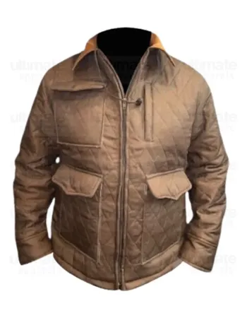 Yellowstone Kevin Costner (John Dutton) Brown Cotton Jacket