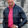 Black Adam Dwayne Johnson Black leather Jacket