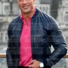 Black Adam Dwayne Johnson Black leather Jacket