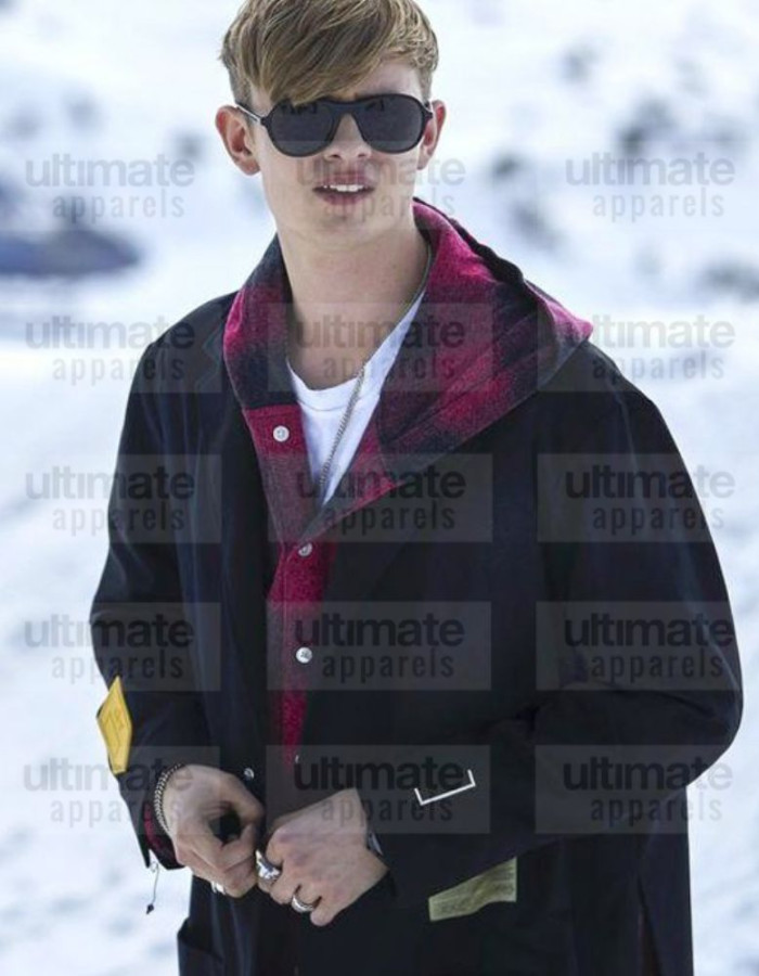 Alex Rider Otto Farrant Black Wool Trench Coat Alex Rider Otto Farrant Black Wool Trench Coat