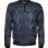 Men's Fashion Blue Bomber Leather Jacket