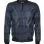 Men's Fashion Blue Bomber Leather Jacket