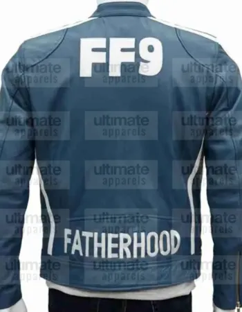 The Road To F9 Concert Vin Diesel Blue Leather Jacket