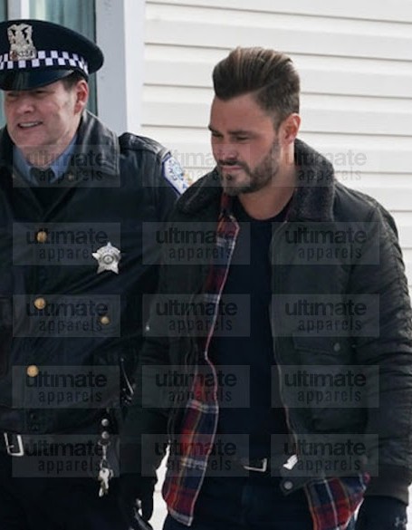 Chicago P.d. Patrick John Flueger (Adam Ruzek) Shearling Jacket Chicago P.d. Patrick John Flueger (Adam Ruzek) Shearling Jacket