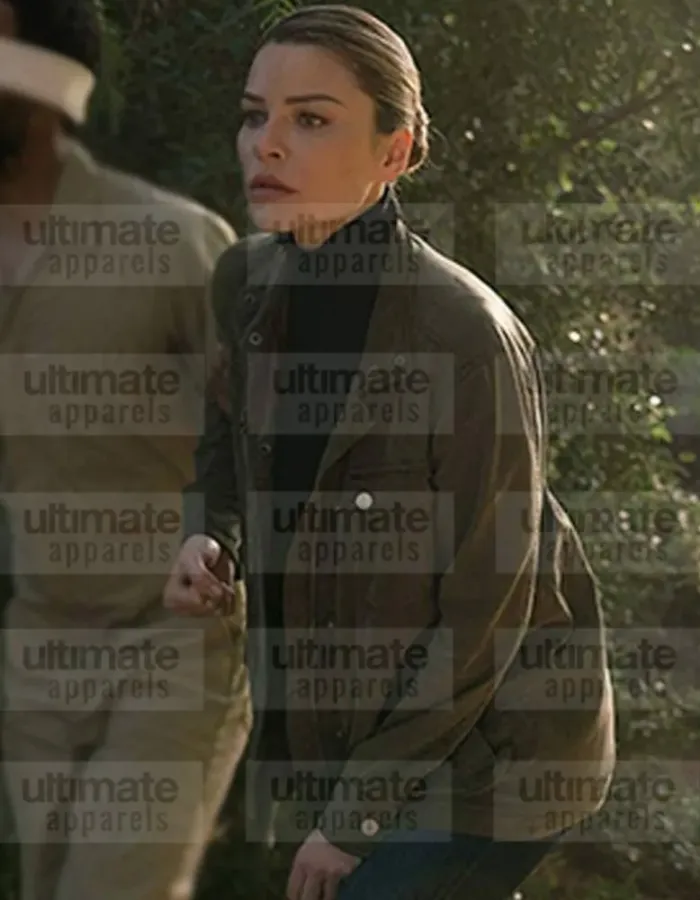 Lucifer Lauren German (Chloe Decker) Brown Suede Leather Coat