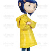 Coraline Dakota Fanning (Coraline Jones) Halloween Rain Coat Coraline Dakota Fanning (Coraline Jones) Halloween Rain Coat