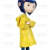 Coraline Dakota Fanning (Coraline Jones) Halloween Rain Coat