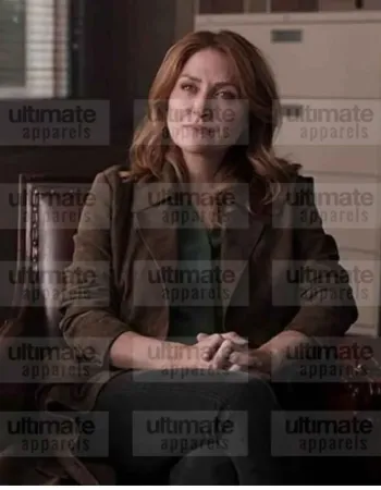 Dangerous Lies Sasha Alexander (Detective Chesler) Brown Coat