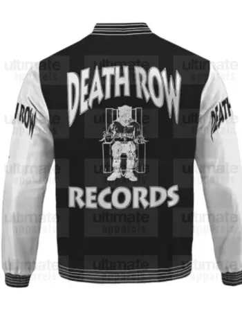 Death Row Records Snoop Dogg Black Varsity Jacket