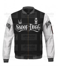 Death Row Records Snoop Dogg Black Varsity Jacket