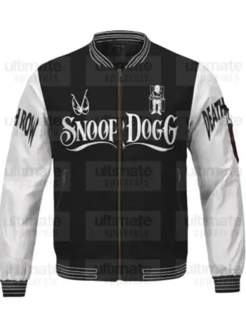 Death Row Records Snoop Dogg Black Varsity Jacket