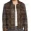 Distressed Brown Shirt Collar Real Leather Jacket