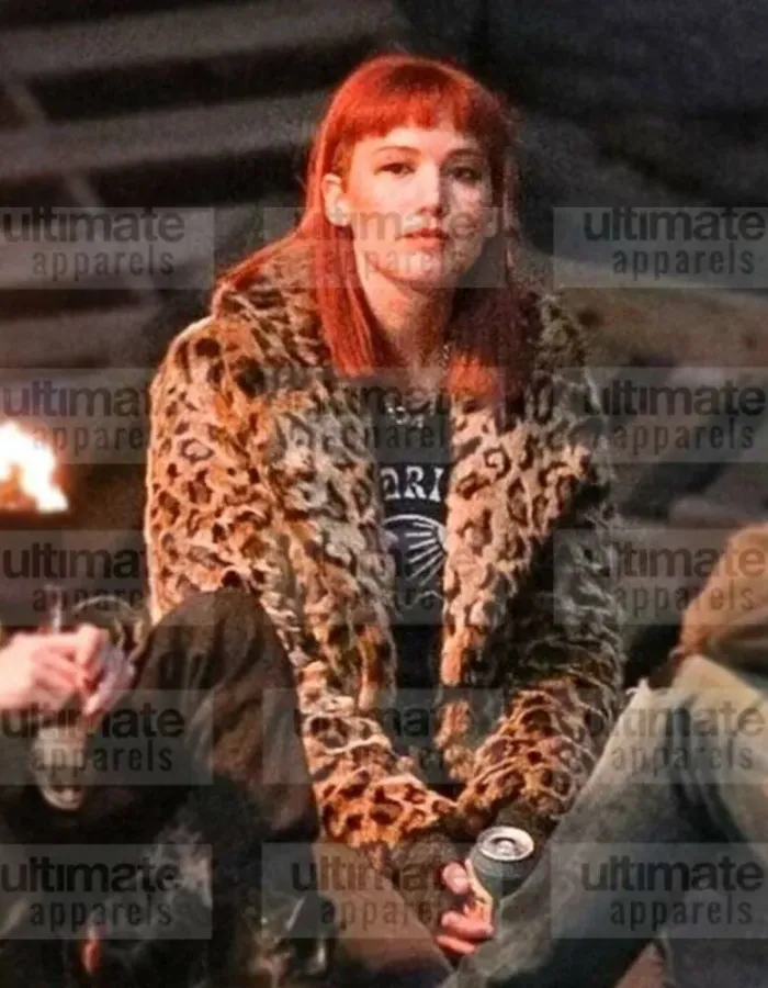 Don’t Look Up Jennifer Lawrence (Kate Dibiasky) Leopard Coat