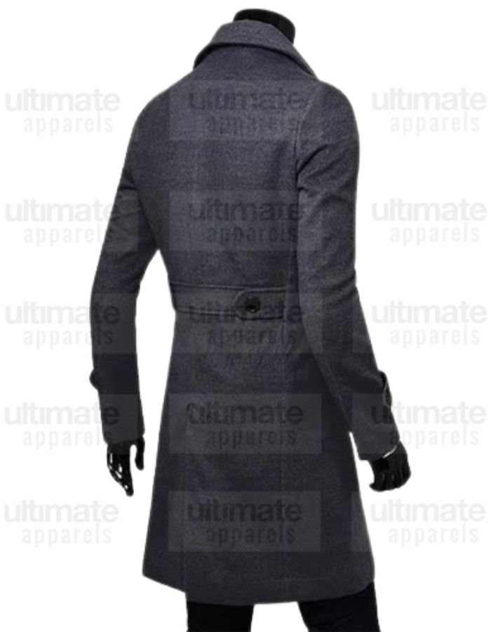 Men's Casual Double Breasted Slim Fit Trench Blazer Coat Men's Casual Double Breasted Slim Fit Trench Blazer Coat