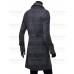 Men's Casual Double Breasted Slim Fit Trench Blazer Coat