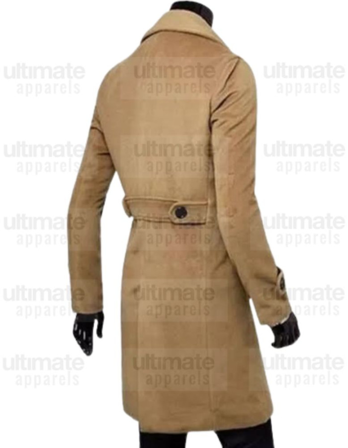Men's Casual Double Breasted Slim Fit Trench Blazer Coat Men's Casual Double Breasted Slim Fit Trench Blazer Coat