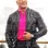 Black Adam Dwayne Johnson Black leather Jacket