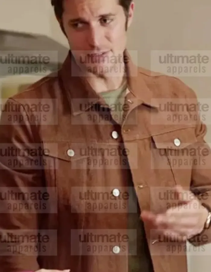 Emily in Paris Lucas Bravo (Gabriel) Leather Jacket