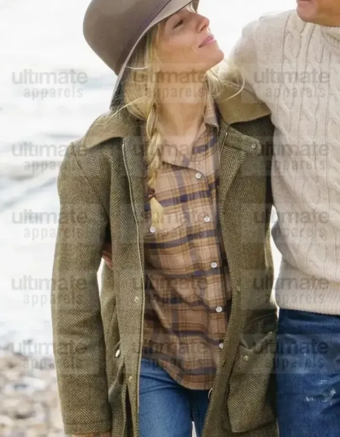 Anatomy of a Scandal Sienna Miller (Sophie Whitehouse) Green Jacket