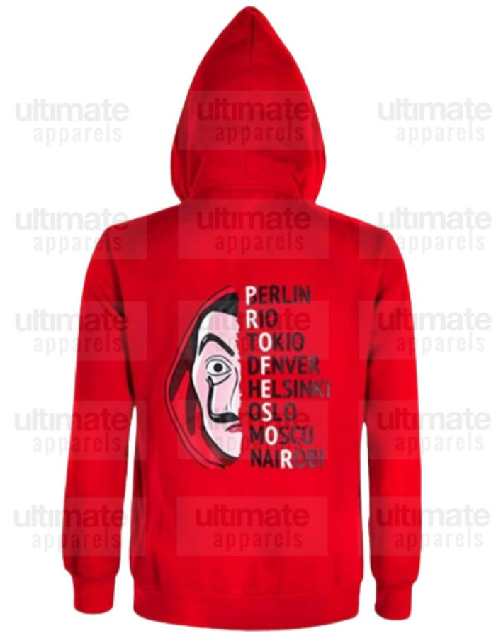 Money Heist La Casa De Papel Red Hoodie Costume