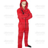 Money Heist La Casa De Papel Red Hoodie Jumpsuit